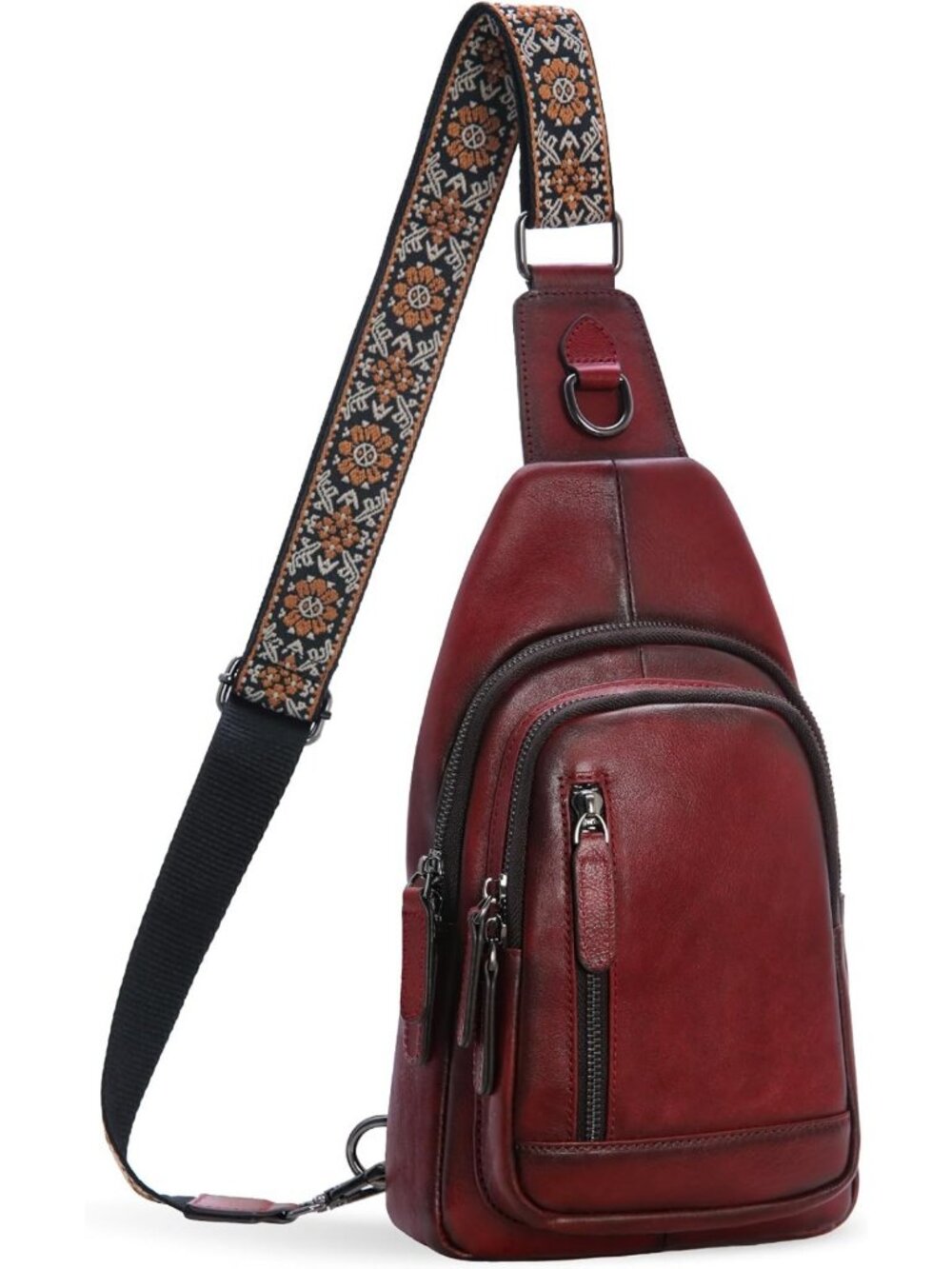 Stylish Leather Sling Bag for Women | RFID Crossbody Purse & Fanny Pack